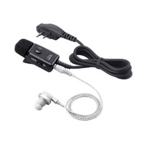 Icom HM-153LA Heavy Duty Earphone Mic with PTT & Lapel Clip Icom HM-153LA
