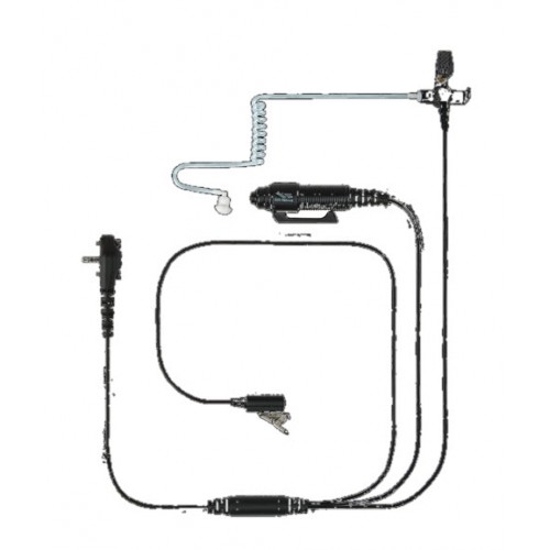 Vertex MH-103A4B Three-Wire Surveillance Earpiece Vertex MH-103A4B Three-Wire Surveillance Earpiece
